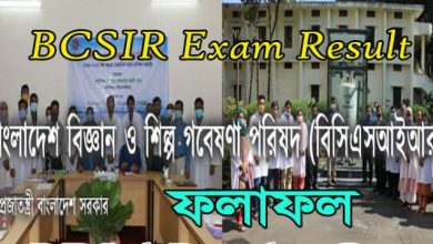 BCSIR Written Exam Result