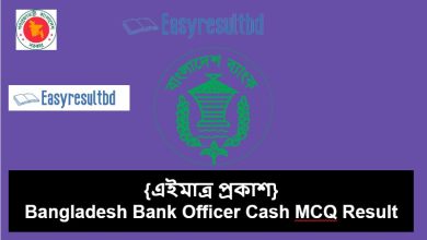 Bangladesh Bank Officer Cash MCQ Result