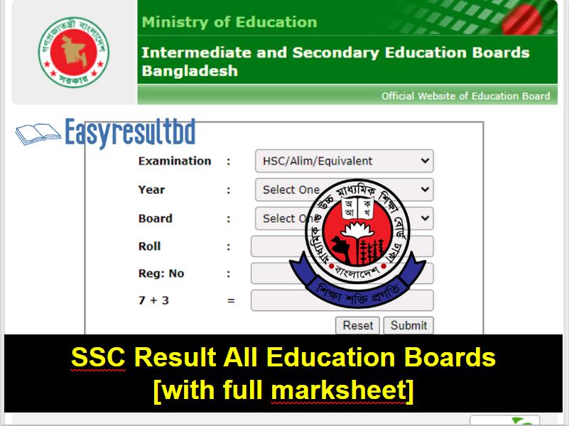 SSC Result 2023 [All Education Boards