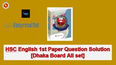 Dhaka Board>HSC English 1st Paper Question Solution