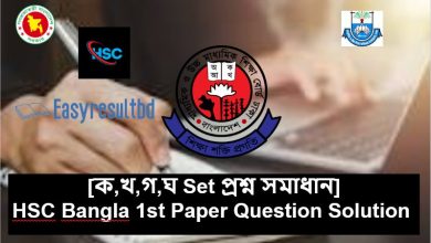 HSC Bangla 1st Paper Question Solution