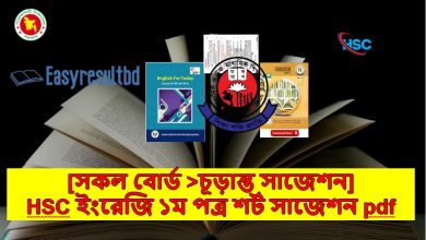 এইচএসসি ইংরেজি ১ম পত্র চূড়ান্ত সাজেশন ২০২৩